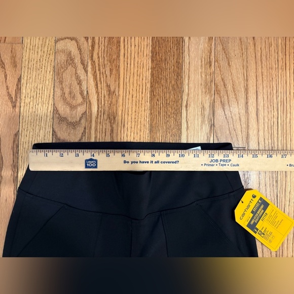 NWT Carhartt Womens Fitted Utility Jeans Black Size S Pull Up - Picture 7 of 8